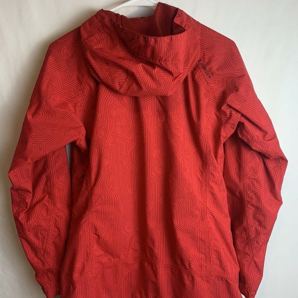 Helly Hansen Helly Tech Red Orange Pattern Jacket… - image 2